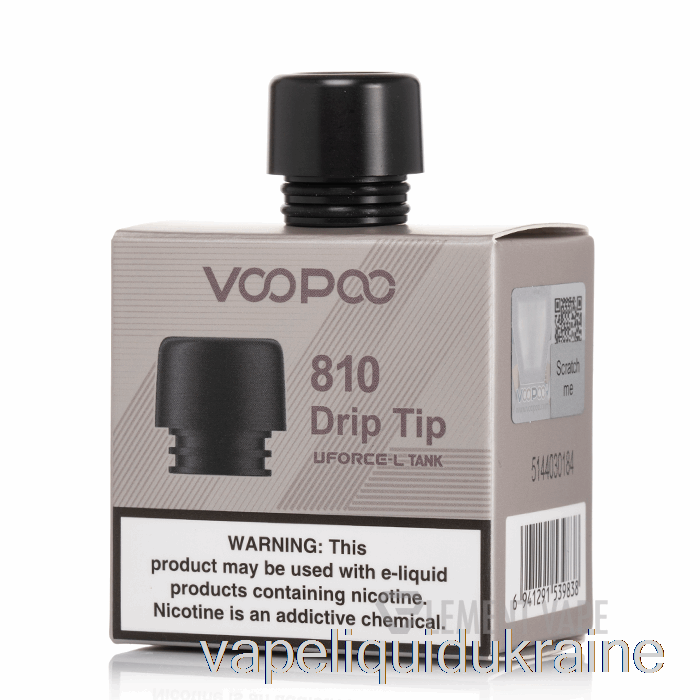 Vape Liquid Ukraine VOOPOO UFORCE-L 810 Drip Tip Black